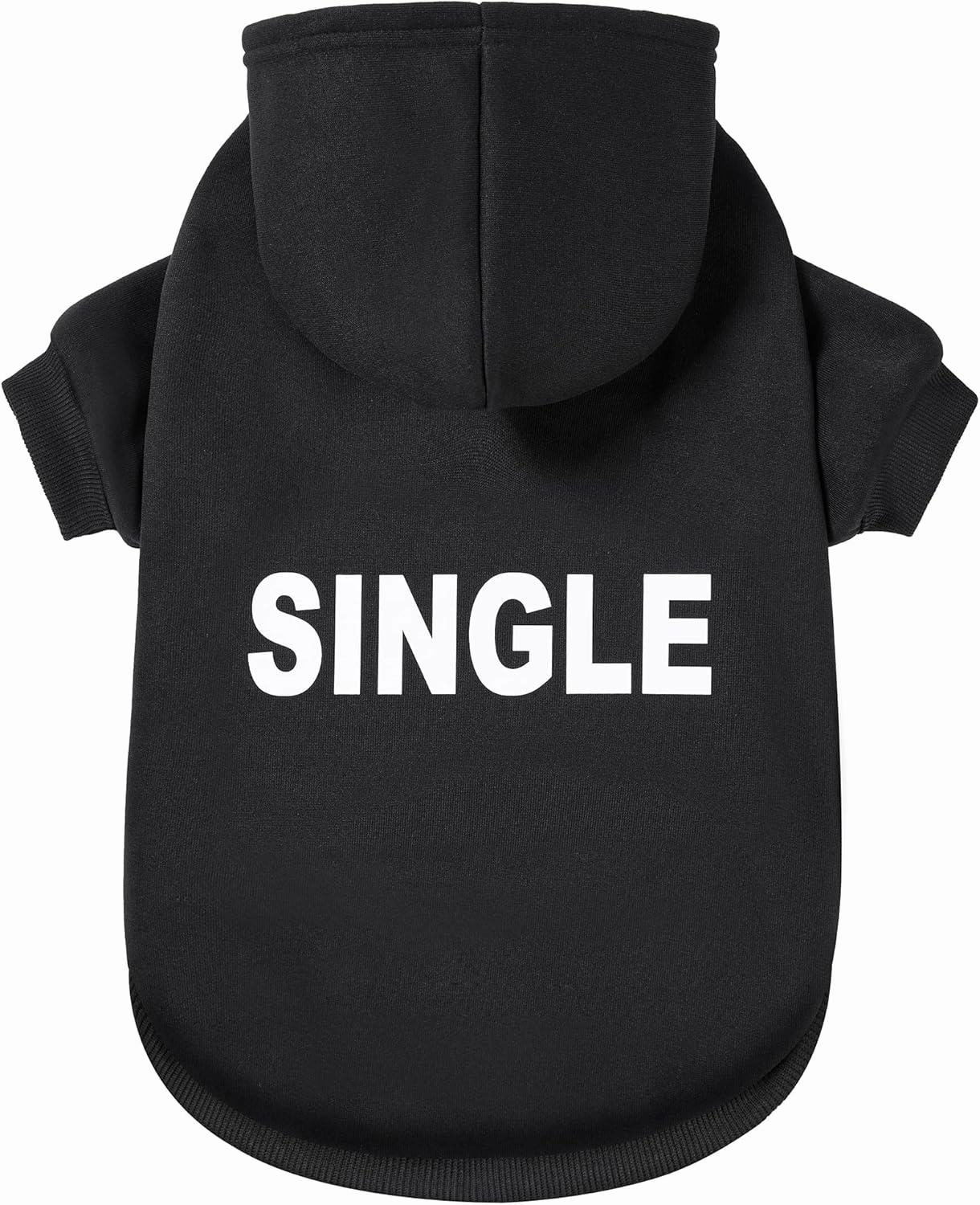 GreenJoy Dog Hoodie & Sweater - Cold Weather Coat for Puppies, Cats & Dogs (Large, Black)