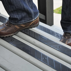 GripStrips Anti-Slip Treads - 8 Pack, Black (32" x 2") - Outdoor Non-Slip Tread Strips - Waterproof Safety Traction Strips for Stairs, Ramps, Boats, Ladders, Wood, Concrete, Metal, Composite