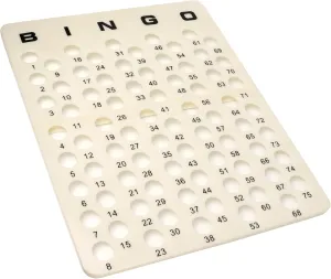 GSE Games & Sports Expert Professinal Bingo Master Board for 1.5" Balls, Bingo Calling Board for Parties, Large Groups, Family Game Night