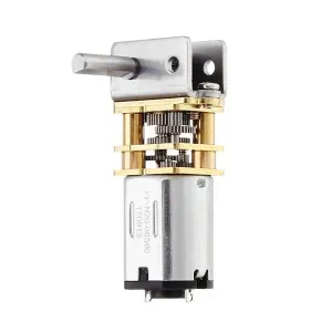 GW12N20 DC 6V 12V Worm Gear Motor Low Speed Ultra Mini Gear Box Reversible Electric Engine for Smart Car Robot - (Speed(RPM): 100rpm/ Voltage(V): 6V)