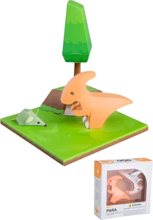 HALFTOYS Magnetic 3-D Puzzle Dinosaur Figures Toy Set for Kids & Family- para-Fine Motor Development