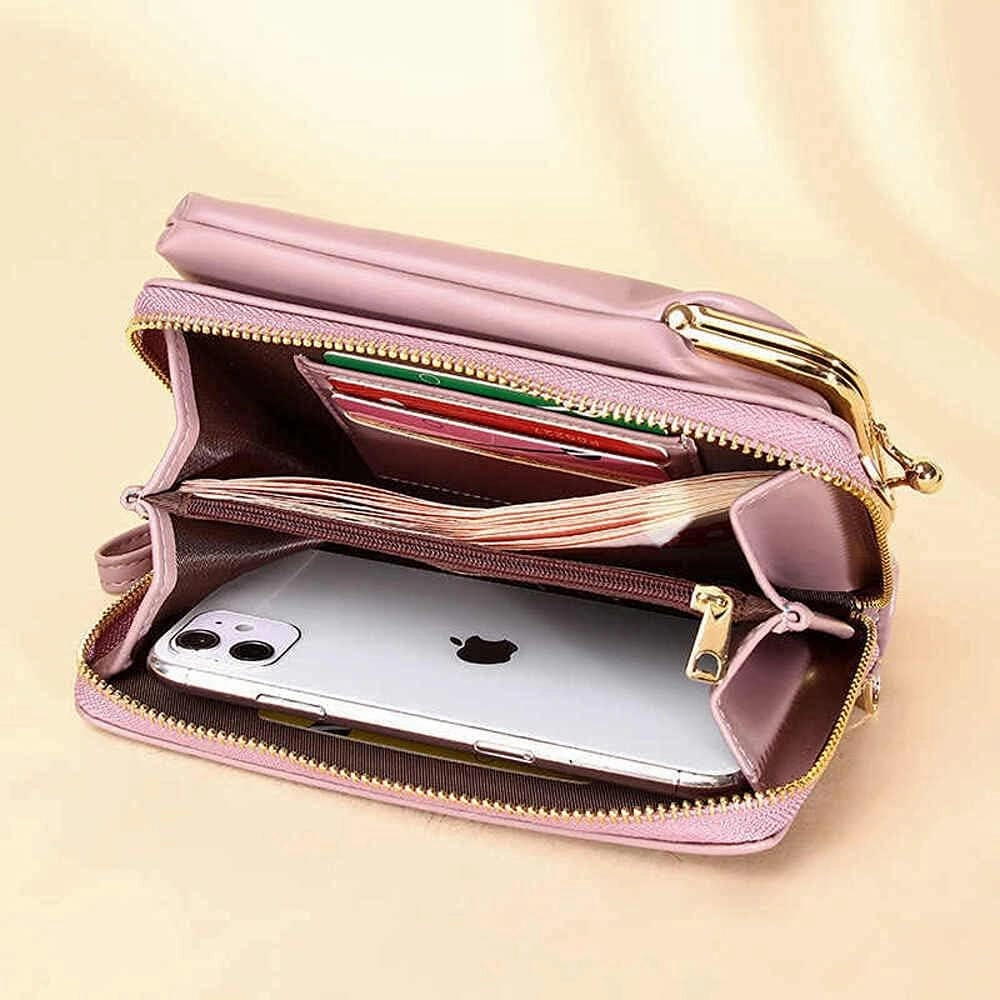 Hanbella Crossbody Phone Bag for Women, Small Shoulder Bag Cell Phone Wallet Purses and Handbags with 14 Credit Card Slots