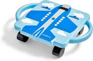 hand2mind Plane Glider Scooter Board, Floor Scooter Board, Gross Motor Toys, Kids Exercise & Physical Education Equipment, Playground Toys, Indoor Active Play, Toddler Outdoor Activities