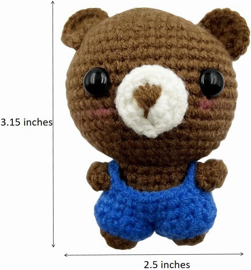 Handmade Finished Cute Crocheted Pocket Hug Token, Squeeze Doll, Stress Relief Gift, Greeting