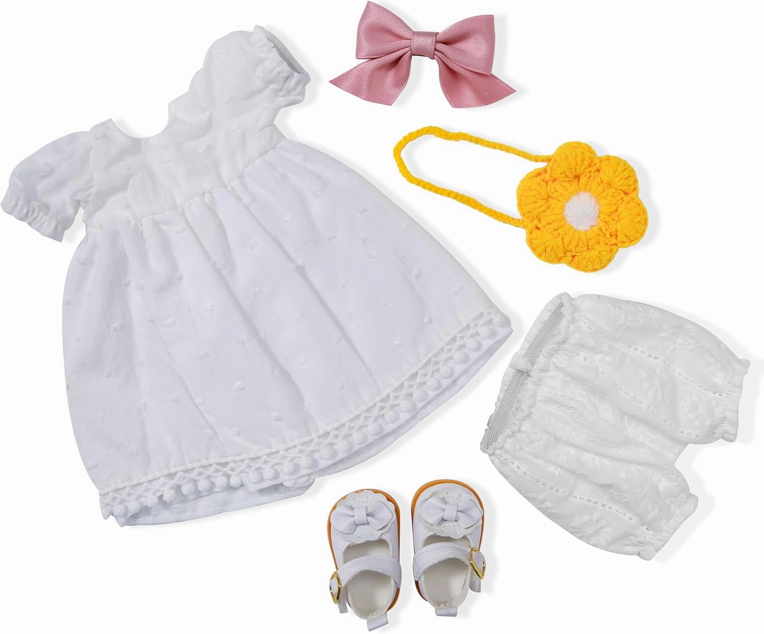 Handmade Waldorf Doll Clothes 12 inch Clothing Set with Pretty Box Girl Christmas Birthday Gift-Fairy's Clothes Accessories