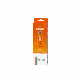 Hey Clay -  Diy Ginger Plastic Creative Modelling Air-Dry Clay For Kids 3 Cans-Multicolor