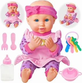 Hide-and-Seek Baby Doll, Peek a Boo Interactive Doll, Phrases, and Motion, Light-Controlled Smart Baby Dolls Toys Suitable for Boys and Girls 2  Years Old