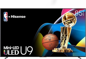 Hisense 85-Inch Class U9 Series Mini-LED ULED 4K UHD Google Smart TV (85U9N, 2024 Model) - QLED, Native 144Hz, Full Array Local Dimming, Game Mode Pro, Alexa Compatibility, 480 Motion Rate