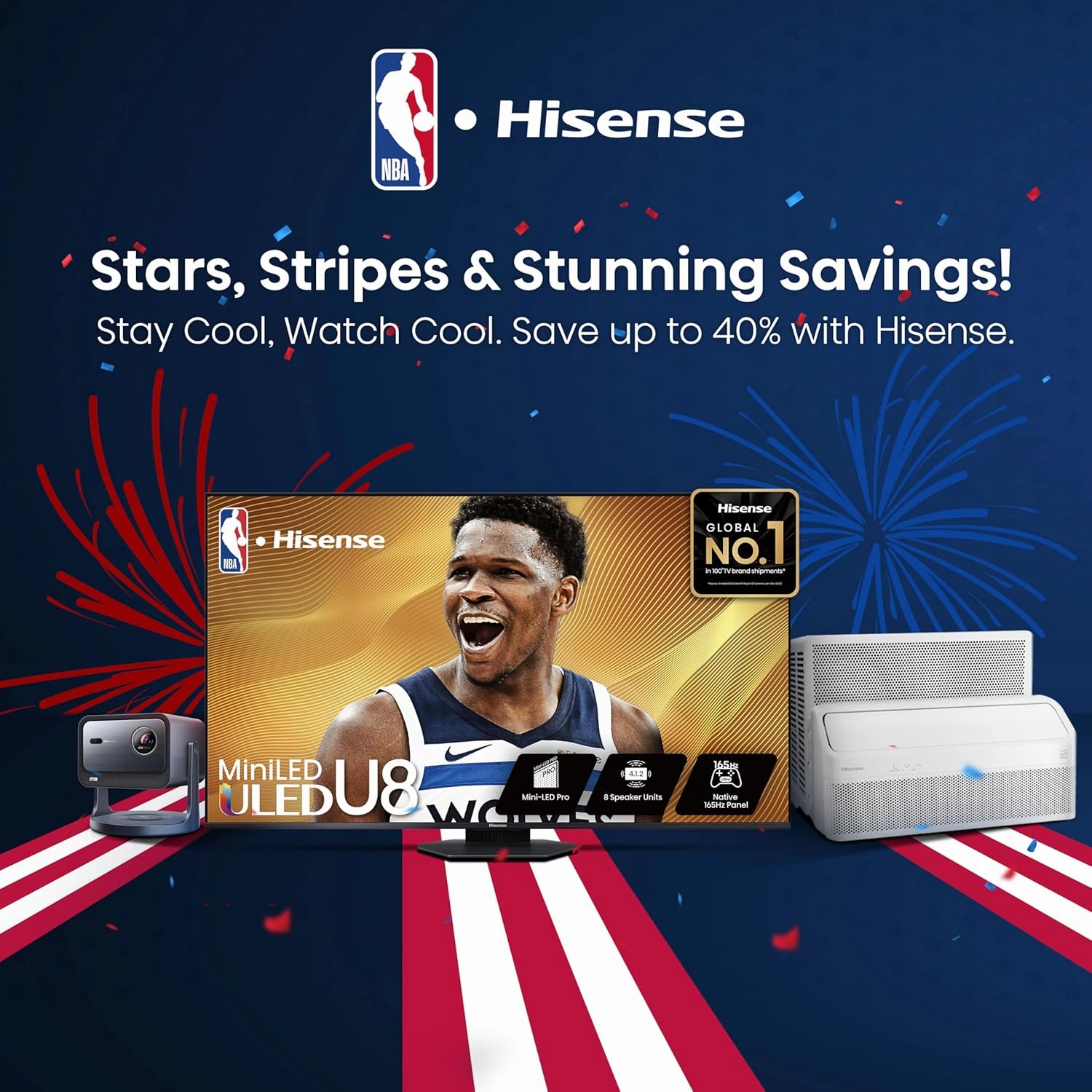 Hisense 85" Class QD7 Series Mini-LED 4K UHD Smart Fire TV (85QD7QF, 2025 Model) - QLED, Native 144hz, HDR10 , Dolby Vision, Dolby Atmos, Game Mode Pro, ALLM, Alexa Built in with Voice Remote, Black