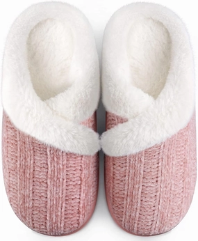 Homitem Fuzzy Slippers for Women Indoor and Outdoor Fluffy Bedroom House Shoes with Arch Support Memory Foam Winter Warm Ladeis Cute Comfy Cozy