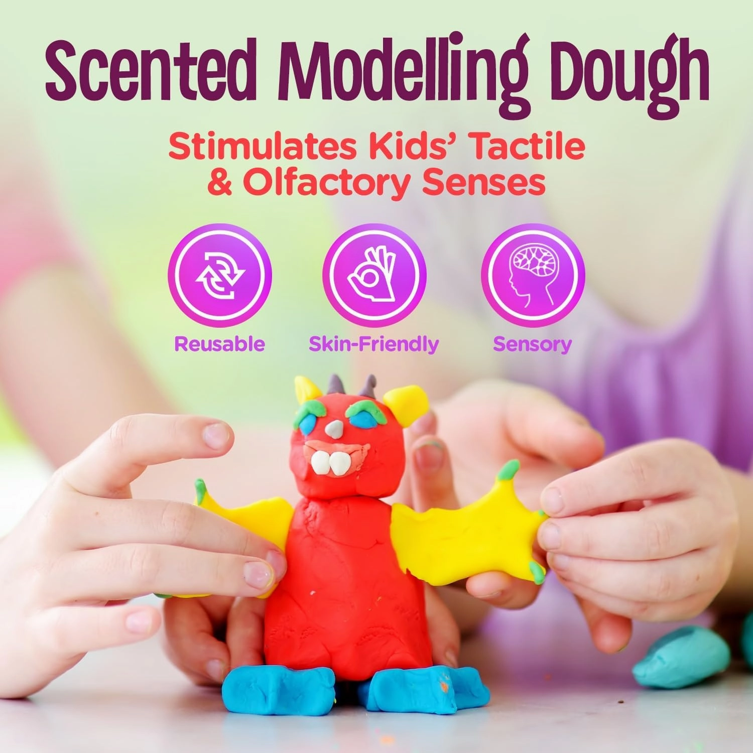 Hygloss Play Modeling Dough - Blue Dough Scented - Safe & Non-Toxic for Kids Arts & Crafts - Party Favors - Classroom Supplies - 5lb