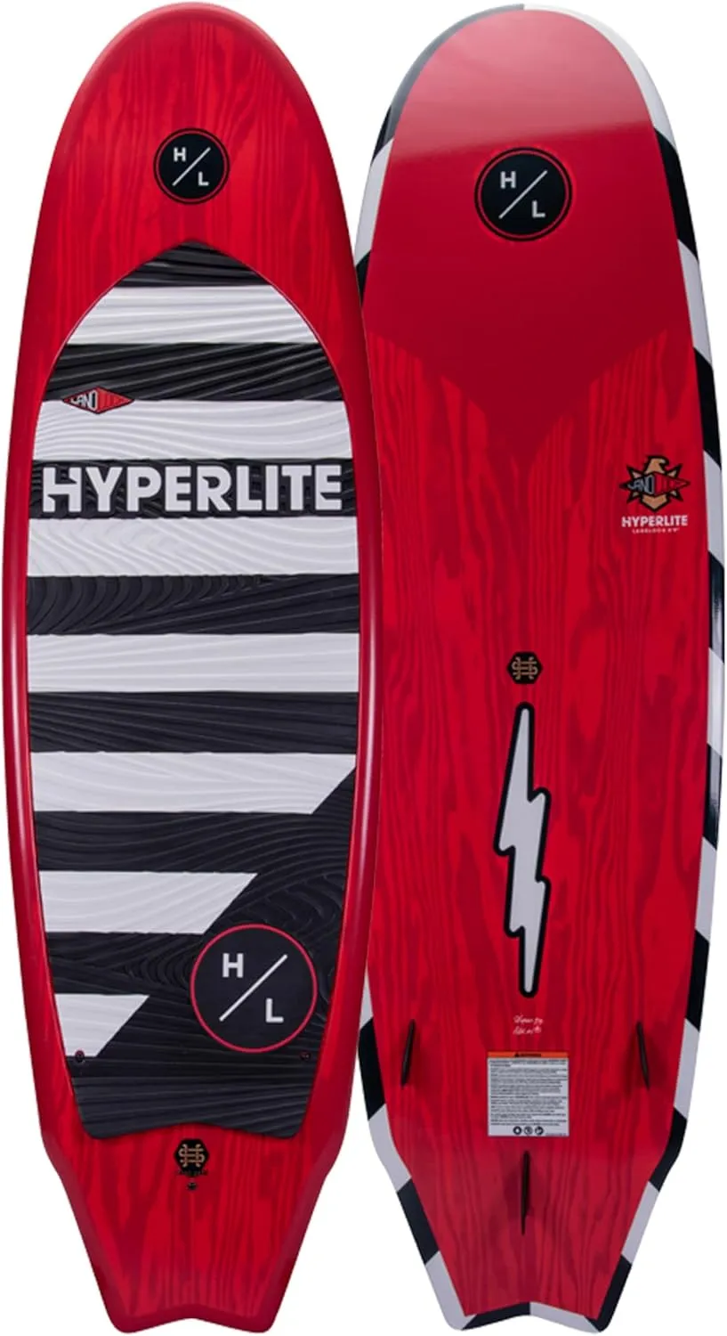 Hyperlite Landlock Wakesurf Board – Forgiving Longboard Style Wakesurf Board - Perfect for Beginners and Intermediate Riders or for Your First Surf Session