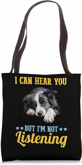 I Can Hear You But Im Not Listening Bloodhound Dog Tote Bag
