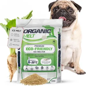 Ice Melt Safe for Concrete, Sidewalks, and Driveways – Pet-Friendly Snow Salt and Ice Melter – Organic Melt Granular De-Icing Product – Eco-Friendly, 20kg (44.1lbs) Bag