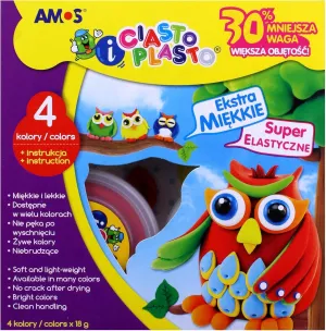iCLAY AMOS (magic clay) 4 colours, no more mess, non-toxic, playdoh