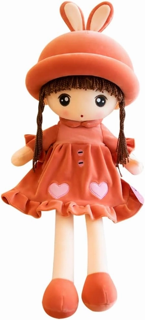 IKASUS Plush Baby Doll Girl with Clothes, 19.7 Sweetheart Rag Cozy Cuddle Soft for Kids Babies,Plush Stuffed Toy Hat Skirt Girls Sleeping Partner Xmas Birthday Gift 131271N3I9K