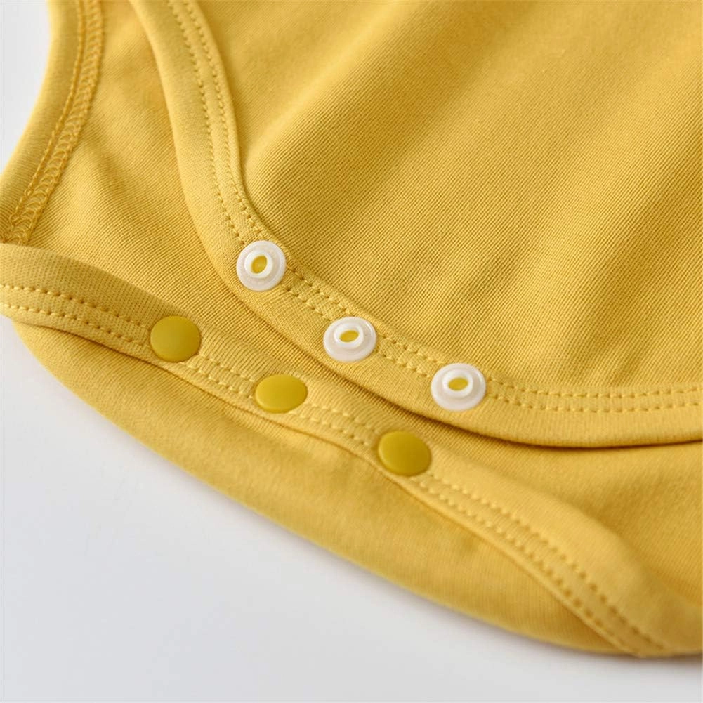 Infant Baby Girls Bodysuit Peter Pan Doll Collar Super Soft Cotton Romper One-Piece Outfit 0-24 Months