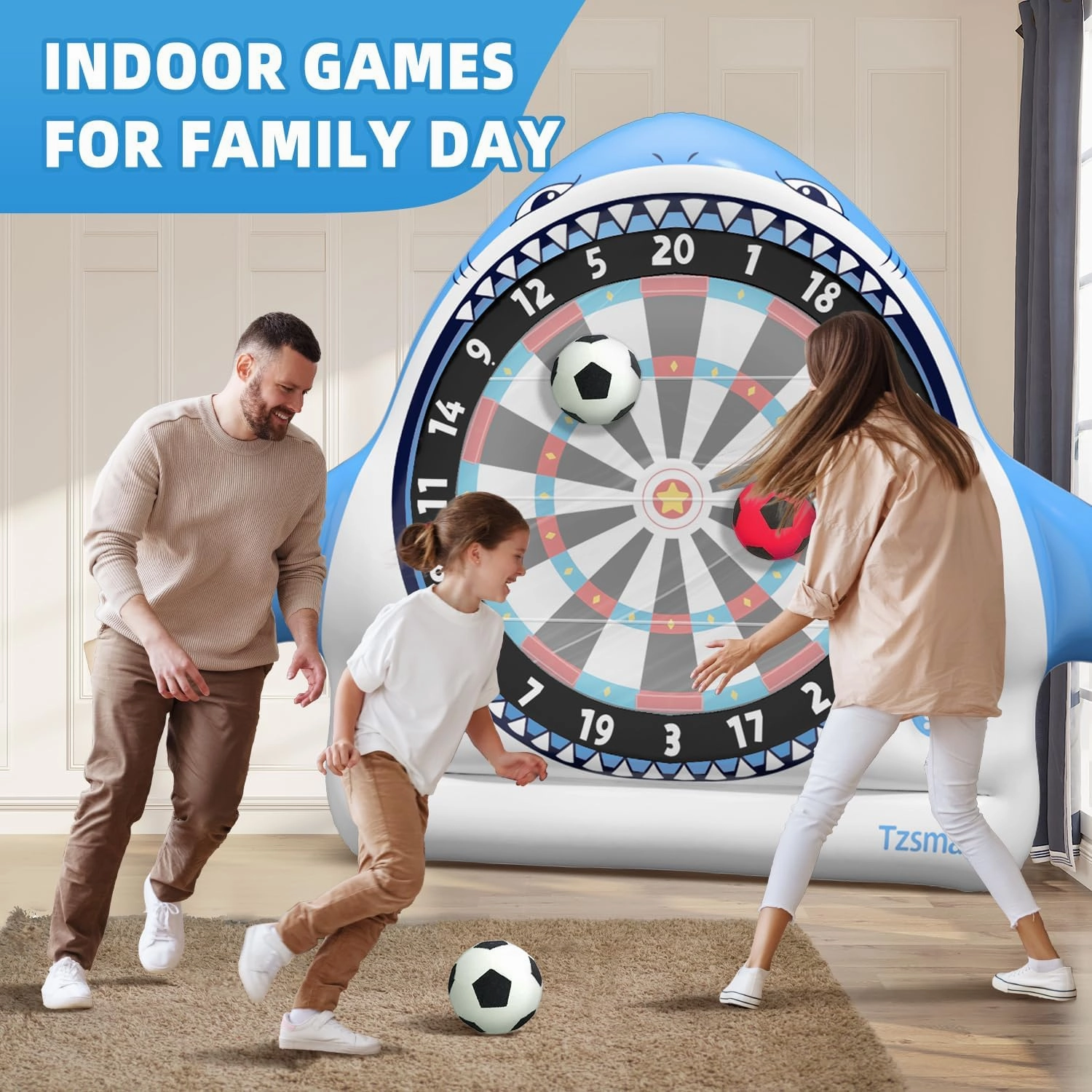 Inflatable Game Outdoor Giant Dartboard for Soccer Large Carnival Outdoor Games Giant Outdoor Game Activities Giant Yard Soccer Darts Games