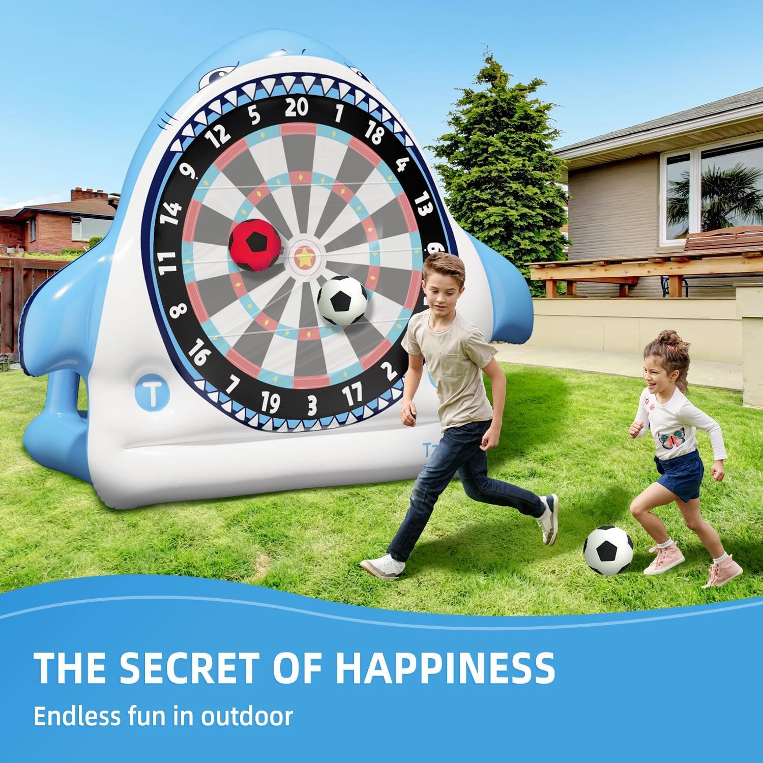 Inflatable Game Outdoor Giant Dartboard for Soccer Large Carnival Outdoor Games Giant Outdoor Game Activities Giant Yard Soccer Darts Games