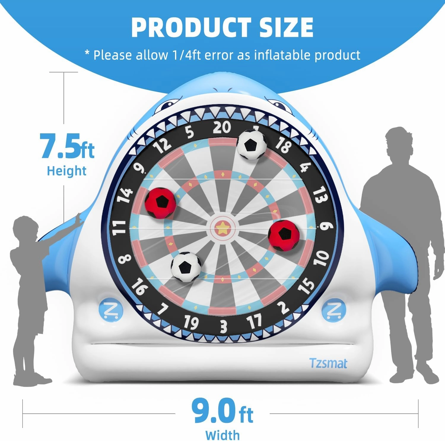 Inflatable Game Outdoor Giant Dartboard for Soccer Large Carnival Outdoor Games Giant Outdoor Game Activities Giant Yard Soccer Darts Games