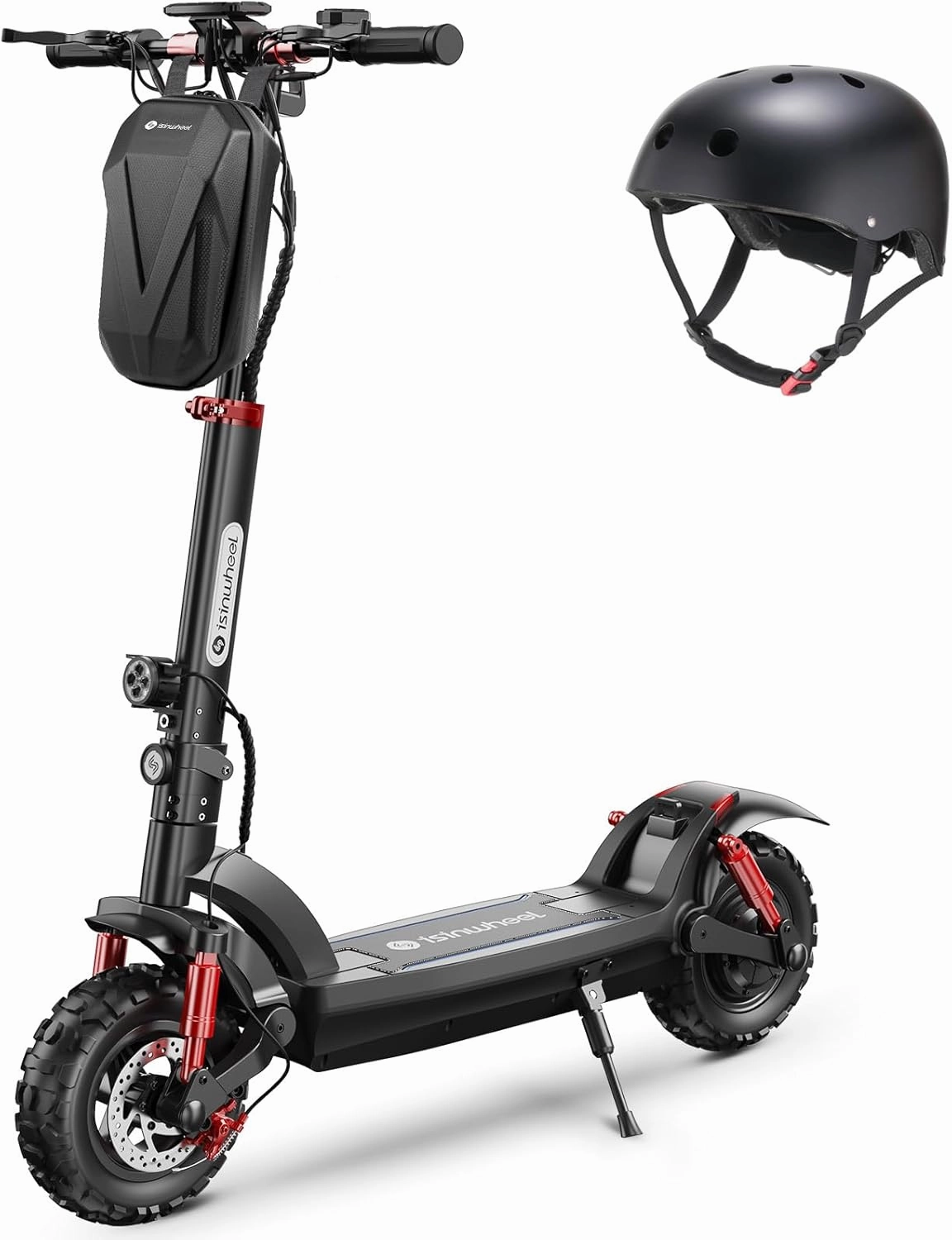 isinwheel GT2 Electric Scooter, 11" Off Road Tires, 1000W Motor E-Scooter Up to 37Miles Long-Range, 28MPH Top Speed, Folding Commuting Scooter for Adults with Dual Shock Absorbers