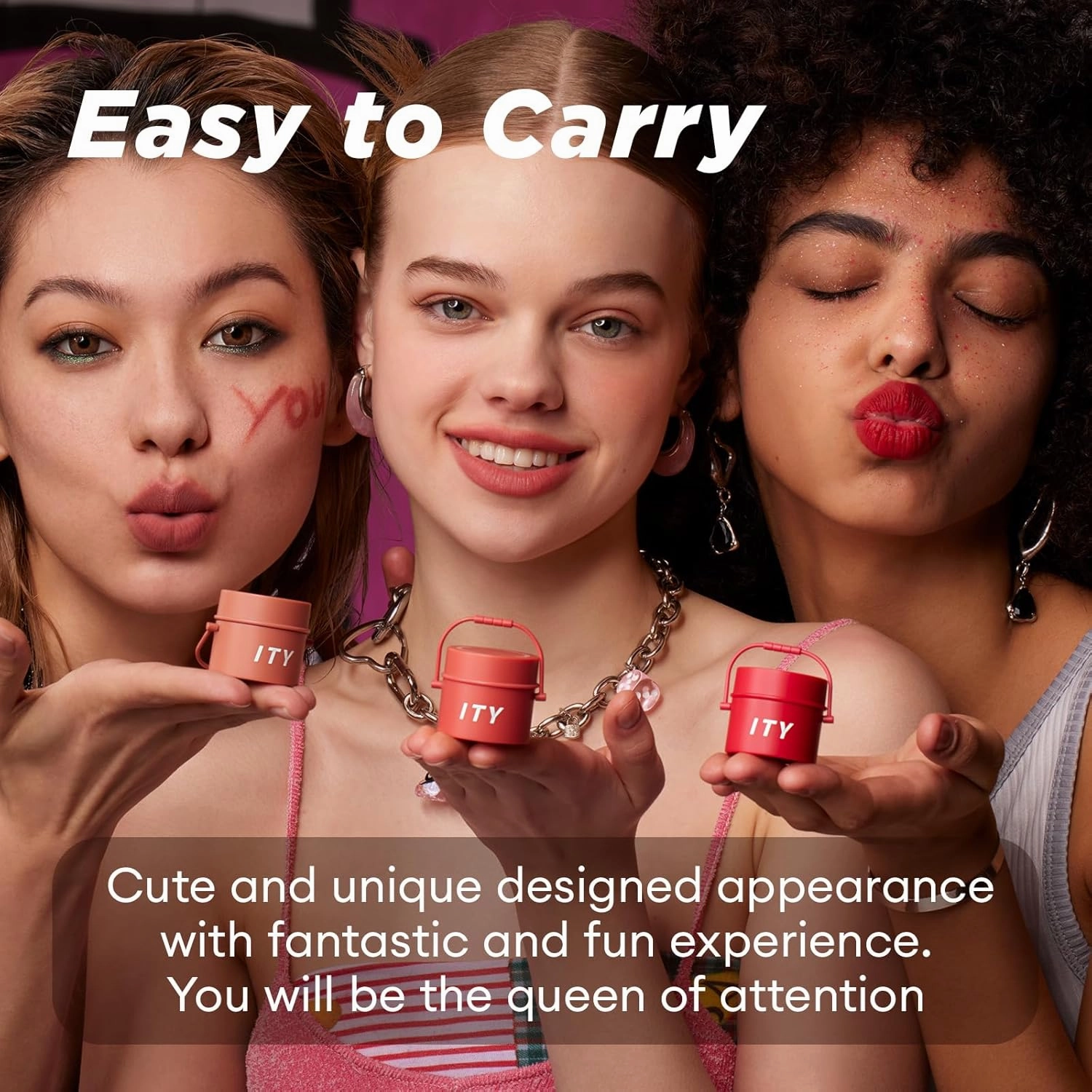 ITY Velvet Matte Finish Lip Stain-Mousse Textured Pudding Pot Lip Clay with Brush, Nude Shade, Dual-Use as Lipstick and Blush, Conceals Lip Lines, Rich Pigment, 0.21 oz (6g) in Terracotta Kiss
