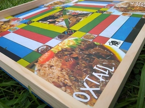 Jamaican Ludo Food Edition (Ludi/Ludy/Loodi) | 24in x 24in Board Game | Family Game Night Activity | Fun Easy Multi-Player Entertainment