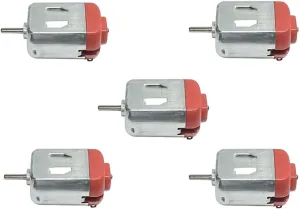 Jinchao-Dc Motor 5PCS 130 DC Miniature Micro Motor, DIY Toys Hobbies Smart Car, 3-12V 12000Rpm High Speed 0.35A 2.2W Mini Micro DC Motor, Easy to Install