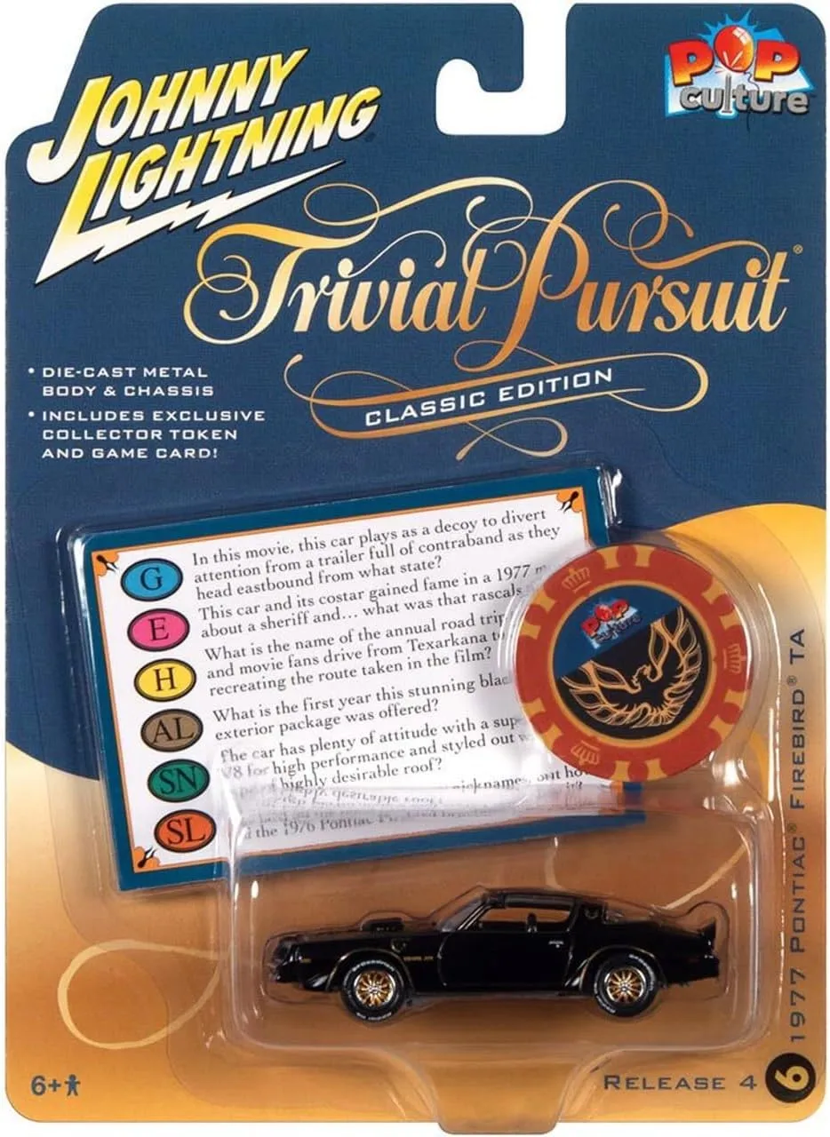 Johnny Lightning - Trivial Pursuit 1977 Pontiac Trans Am w/Poker Chip