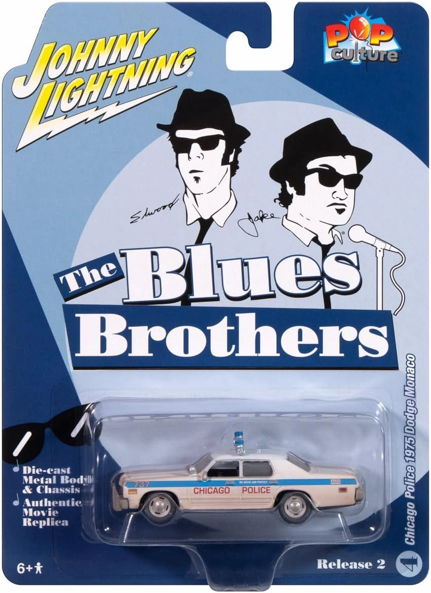Johnny Lightning - Blues Brothers 1975 Dodge Monaco Chicago Police (Dirty Version) (JLSP396 from JLPC015)