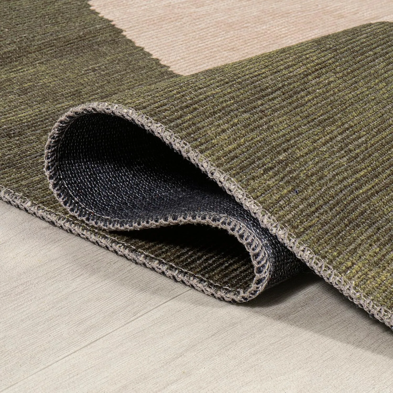 JONATHAN Y WSH113B-28 Cirkel Minimalist Geometric Dot Machine-Washable Indoor Runner-Rug, Scandinavian, Modern, Bohemian Easy-Washing,Bedroom,Kitchen,Living Room,Non Shedding, Green/Cream, 2 X 8