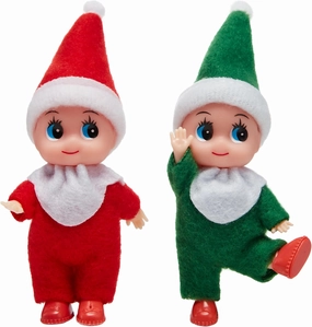 JOYIN 2 Pcs Christmas Elf Plush Doll Tiny Soft Plush Toy Doll for Kids Accessories Party Favors Xmas Party Supplies Christmas Decor, Xmas Gift