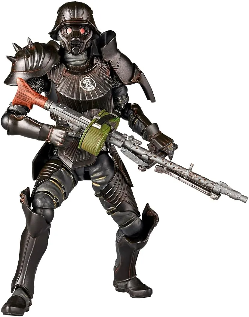 Kaiyodo Takeya-Style Freely Figurine, Protective Gear, 34 Years Special Increased Armor, Black Version, Total Height Approx. 5.9 inches (150 mm), Non-scale, PVC & ABS, Painted Action Figure
