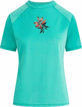 Kanu Surf Women's Marina UPF 50 Short Sleeved Active Rashguard & Workout Top