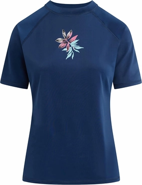 Kanu Surf Women's Marina UPF 50 Short Sleeved Active Rashguard & Workout Top
