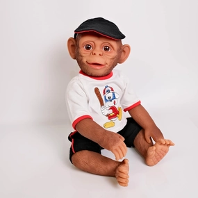 KAWAYII -20Inch Realistic Reborn Baby Dolls Full Body Soft Vinyl Newborn Baby Monkey Boy Lifelike Reborn Toddler Real Baby Doll Visible Veins Best Xmas Gift for Kids