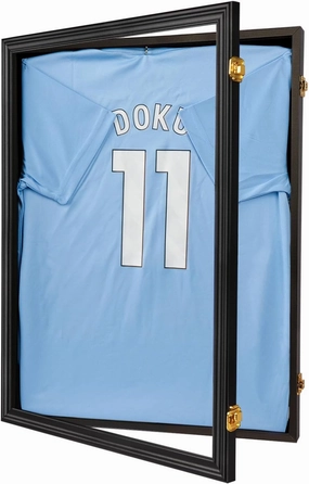 KCRasan Lockable Kids Jersey Display Case Youth Jersey Box with UV Protection for Baseball, Basketball, Football, Soccer & Uniform, Small