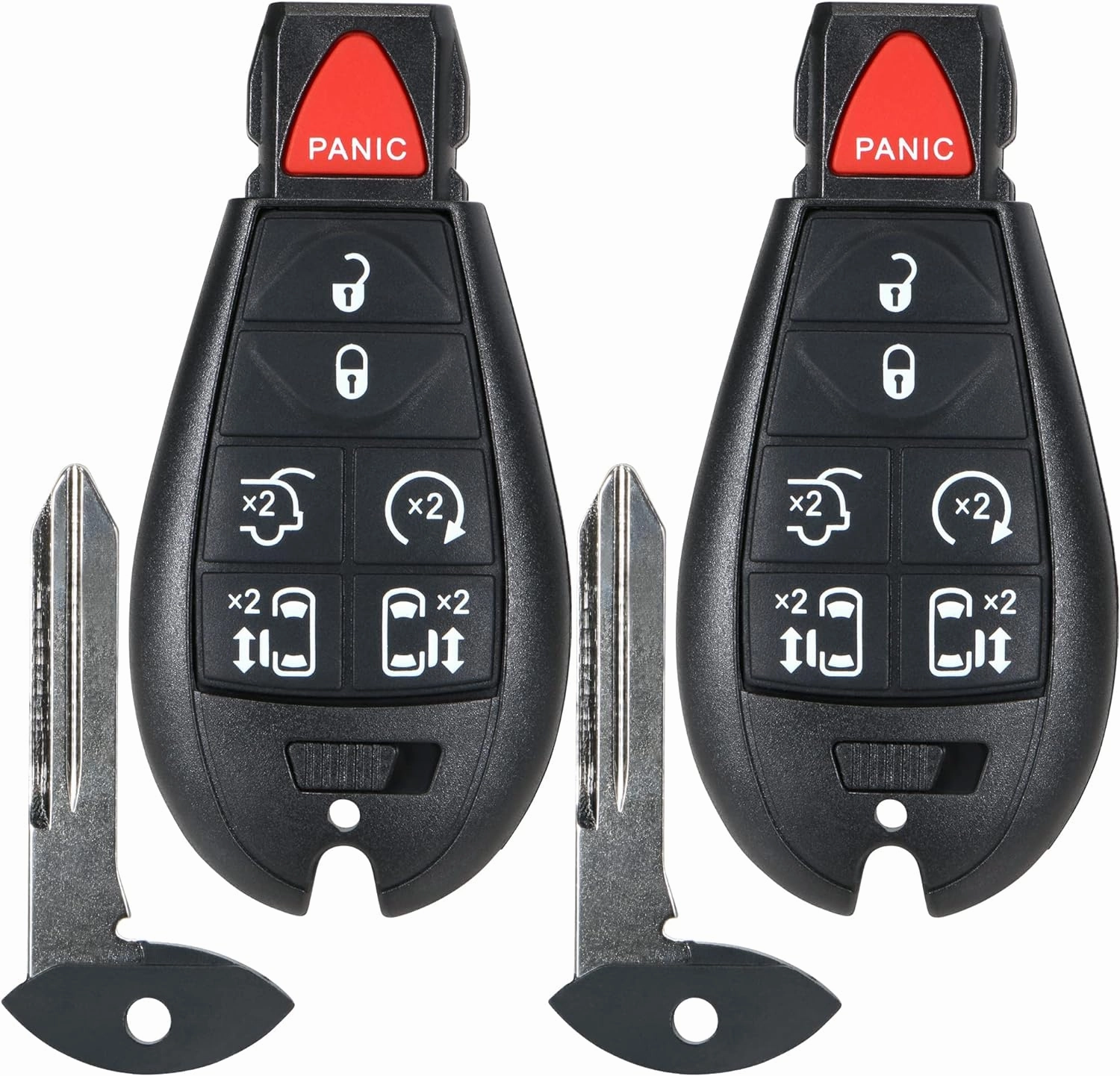 Keyless Remote Smart Key Fob Replacement Fit for Chrysler Town and Country 2008-2016, Dodge Grand Caravan 2008-2020, M3N5WY783X, IYZ-C01C Part # 267F-5WY783X 2701A-C01C