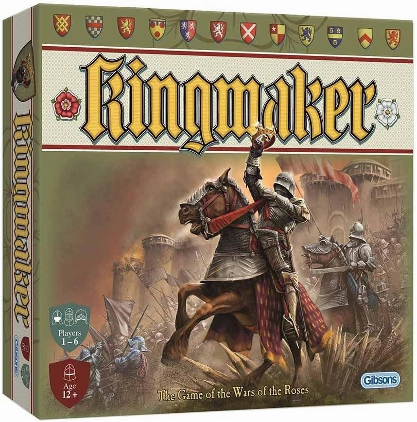 Kingmaker – Board Game by Gibsons Games -1-6 Players – 60-120 Minutes of Gameplay – Games for Game Night – Teens and Adults Ages 14  - English Version