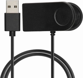 kwmobile Charger Cord Compatible with GolfBuddy Aim W12 - Charger for Smart Watch USB Cable - Black