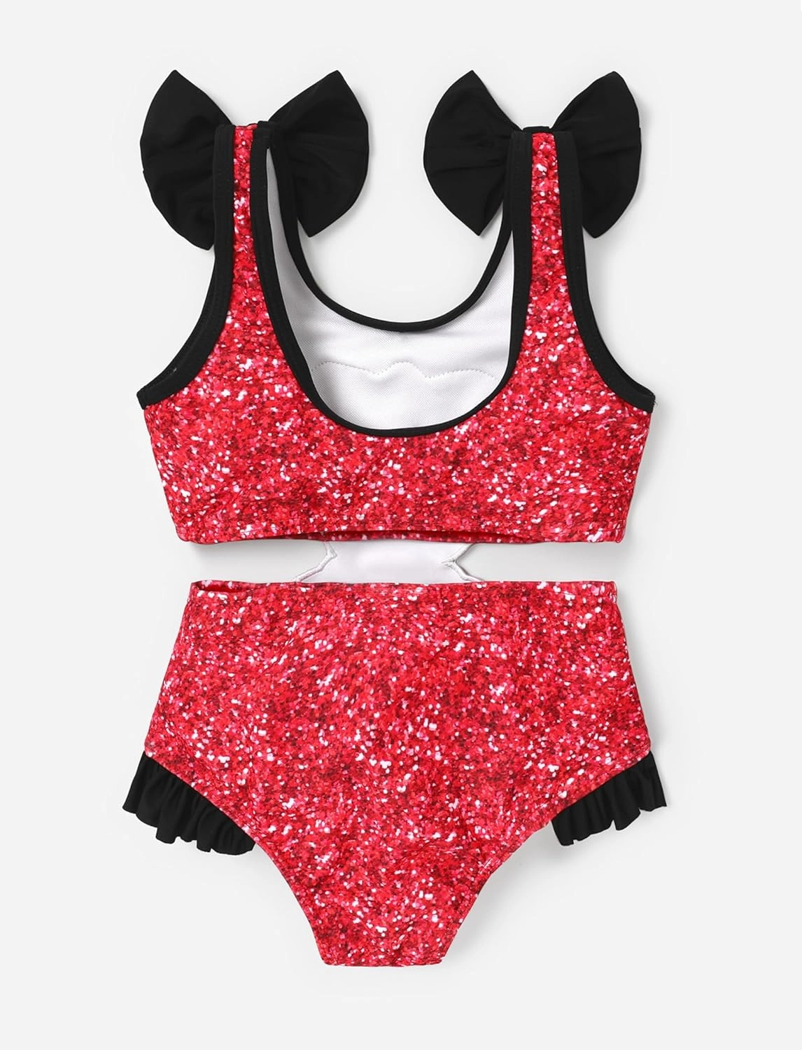 L.O.L. Surprise! Girl's One Piece Swimsuit Cute Ruffle Summer Beach Bathing Suits