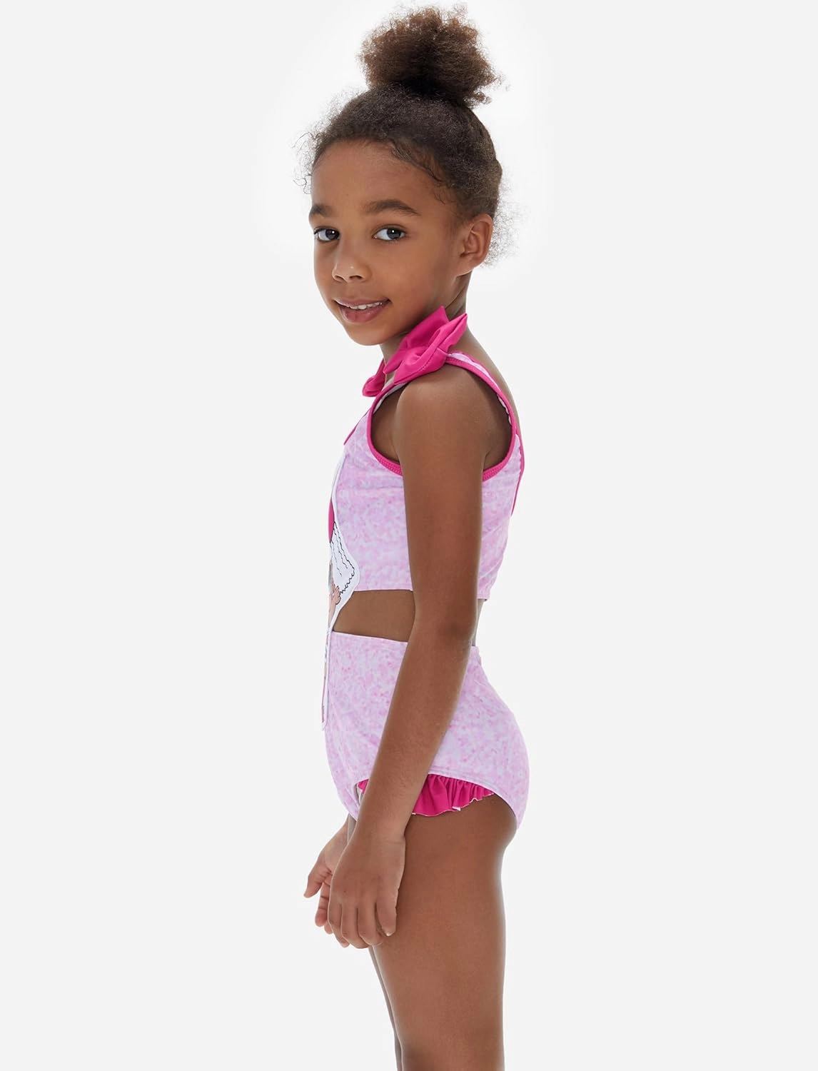 L.O.L. Surprise! Girl's One Piece Swimsuit Cute Ruffle Summer Beach Bathing Suits