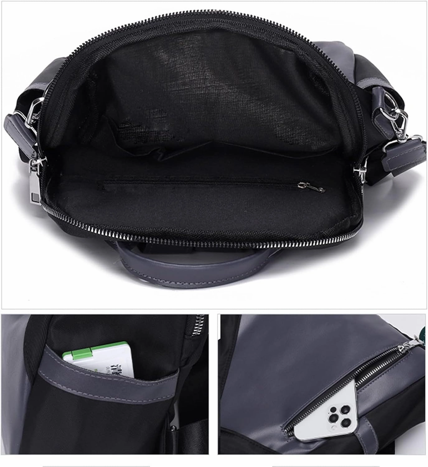 Ladies Fashion Pendant Casual Backpack Retro Solid Color Large Capacity Small Anime Backpack for (Green, One Size)
