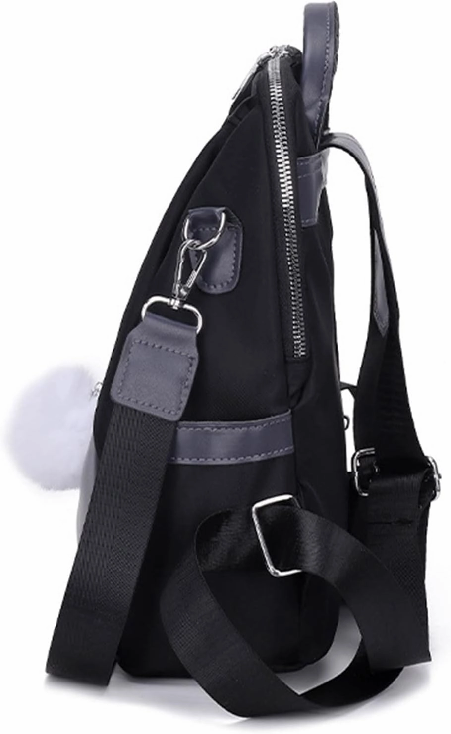 Ladies Fashion Pendant Casual Backpack Retro Solid Color Large Capacity Small Anime Backpack for (Green, One Size)