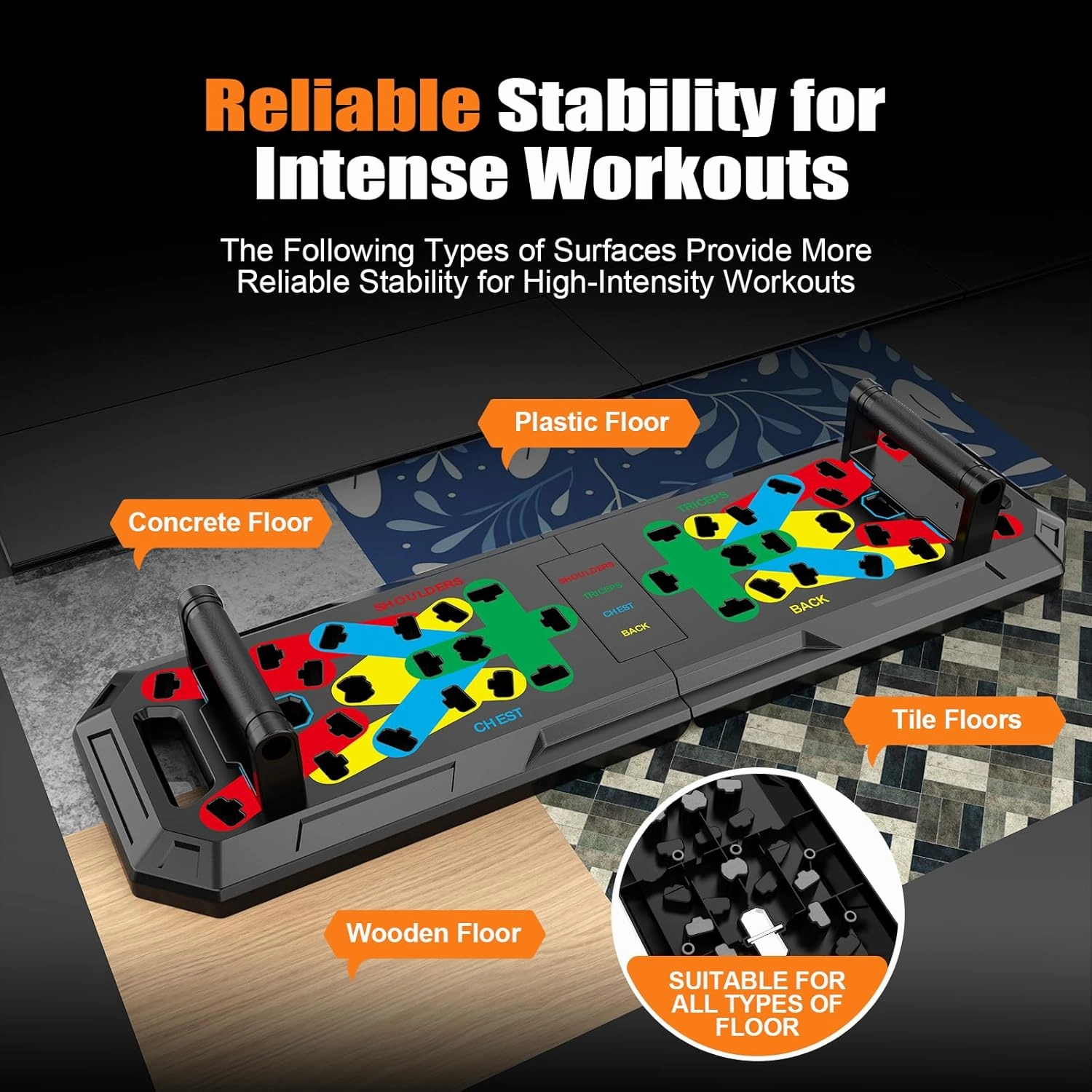 LALAHIGH 25-in-1 4rd Generation Push Up Board - Multi-Functional Foldable Gym System with Resistance Bands, Pilates Bar & Pulleys, Portable Workout Equipment for Men & Women, Chest/Back/Abs Training