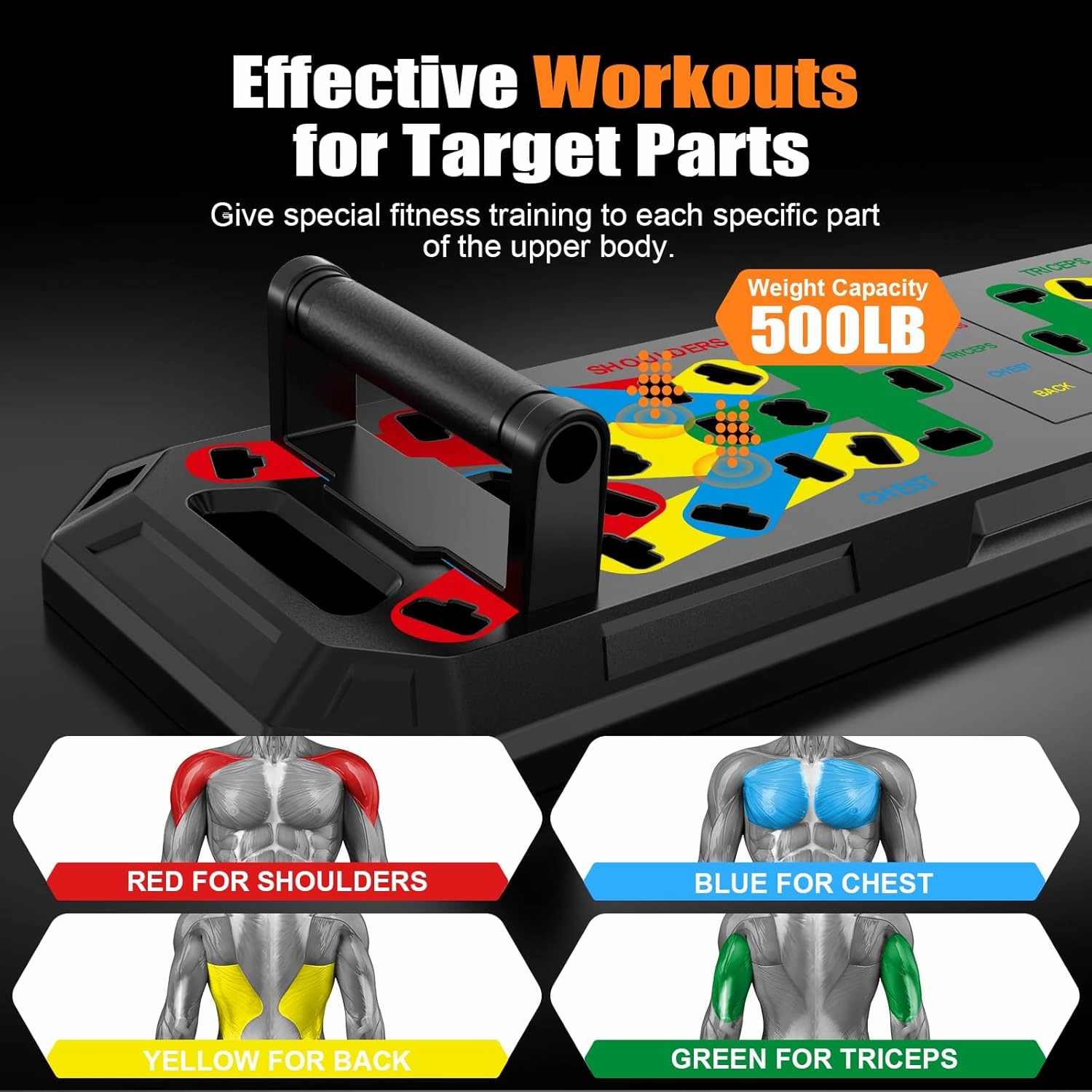LALAHIGH 25-in-1 4rd Generation Push Up Board - Multi-Functional Foldable Gym System with Resistance Bands, Pilates Bar & Pulleys, Portable Workout Equipment for Men & Women, Chest/Back/Abs Training