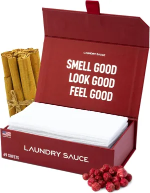 Laundry Sauce - Laundry Dryer Sheets (French Saffron), Luxury Fragrance, Contains Essential Oils, Softens Fabric, Removes Static Cling, Eco-Friendly Packaging, Travel Friendly, 69 Count