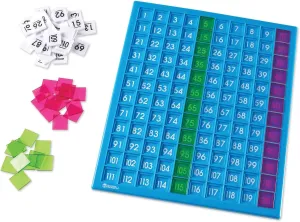Learning Resources 120 Number Board -181 Pieces, Ages 6  Learning Math Games for Kids, Educational and Fun Games for Kids