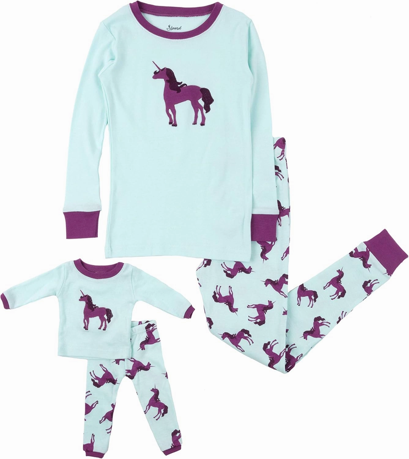 Leveret Matching Family Pajamas Variety of Prints 100% Cotton (Size 3 Months-XXX-Large)