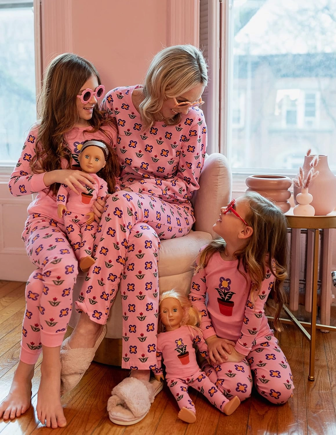 Leveret Matching Family Pajamas Variety of Prints 100% Cotton (Size 3 Months-XXX-Large)